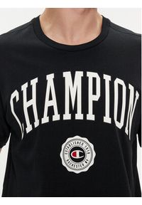 Champion T-Shirt 219852 Czarny Comfort Fit. Kolor: czarny. Materiał: bawełna #4