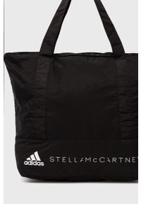 Adidas by Stella McCartney - adidas by Stella McCartney - Torba. Kolor: czarny. Materiał: poliester. Wzór: nadruk #3
