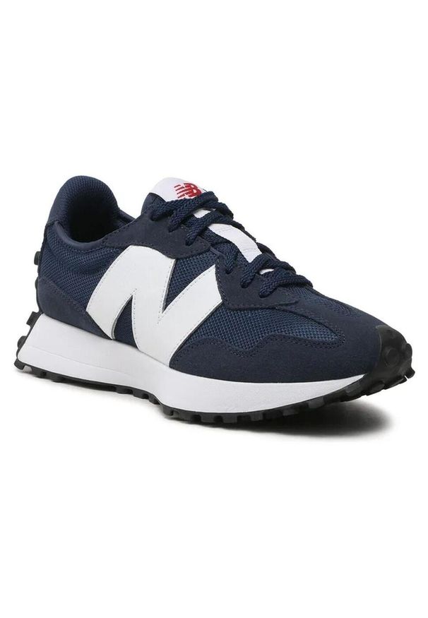 Buty do chodzenia męskie New Balance 327. Zapięcie: sznurówki. Kolor: biały, czerwony, wielokolorowy, niebieski. Materiał: materiał, syntetyk, tkanina. Szerokość cholewki: normalna. Sport: turystyka piesza