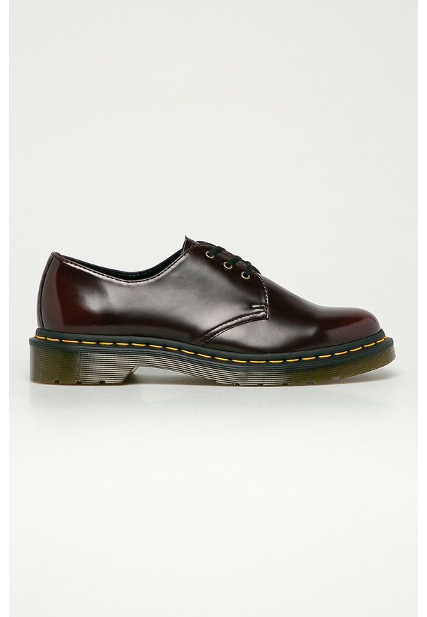 Dr. Martens - Półbuty 1461. Nosek buta: okrągły. Zapięcie: sznurówki. Kolor: czerwony. Materiał: guma