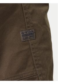 G-Star RAW - G-Star Raw Spodnie materiałowe Rovic D02190 5126 1260 Khaki Regular Fit. Kolor: brązowy. Materiał: bawełna #4
