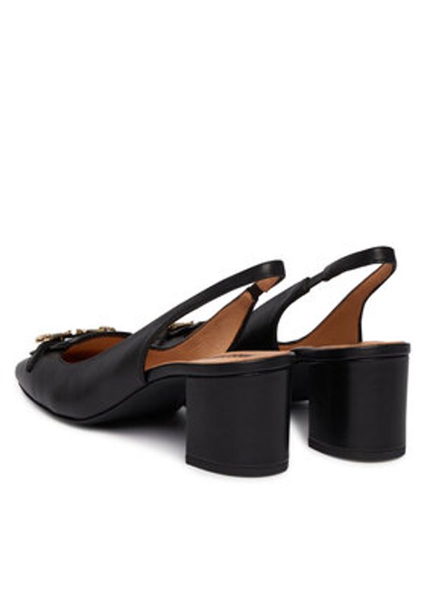 Love Moschino - LOVE MOSCHINO Czółenka JA10175G1OIE0000 Czarny. Kolor: czarny. Materiał: skóra