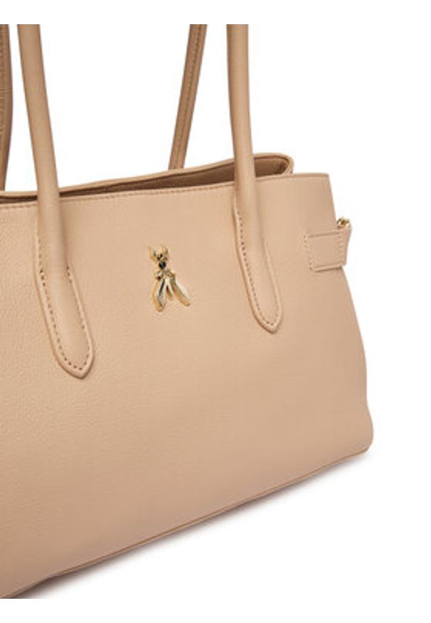 Patrizia Pepe Torebka 8B0305/L162 Beżowy. Kolor: beżowy. Materiał: skórzane