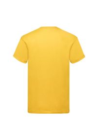 FRUIT OF THE LOOM - Oryginalna Bawełniana Koszulka Unisex Dla Dorosłych. Kolor: żółty, pomarańczowy, wielokolorowy. Materiał: bawełna