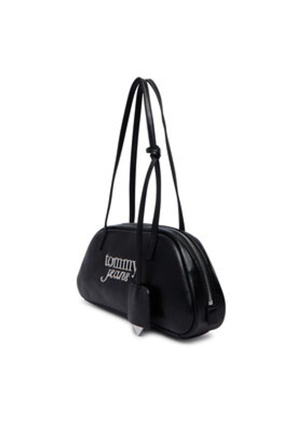 Tommy Jeans Torebka Tjw Bold Shoulder Bag AW0AW18787 Czarny. Kolor: czarny. Materiał: skórzane