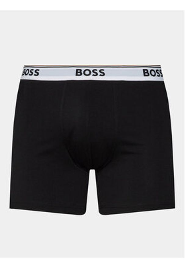 BOSS - Boss Komplet 3 par bokserek BoxerBr 3P Power 50475282 Czarny. Kolor: czarny. Materiał: bawełna