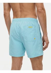 Guess Szorty kąpielowe F6GT25 WG282 SHORT Niebieski jasny Regular Fit. Kolor: niebieski. Materiał: syntetyk #3