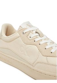 Calvin Klein Jeans Sneakersy Classic Cupsole Mg Wmm YM0YM01153 Beżowy. Kolor: beżowy. Materiał: skóra