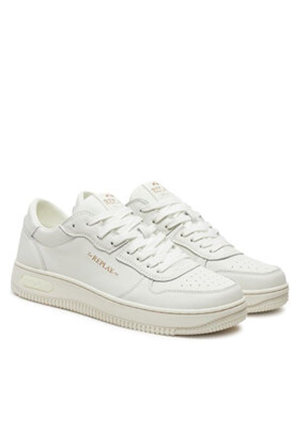 Replay - REPLAY Sneakersy GMZ3G .000.C0045L Biały. Kolor: biały. Materiał: skóra