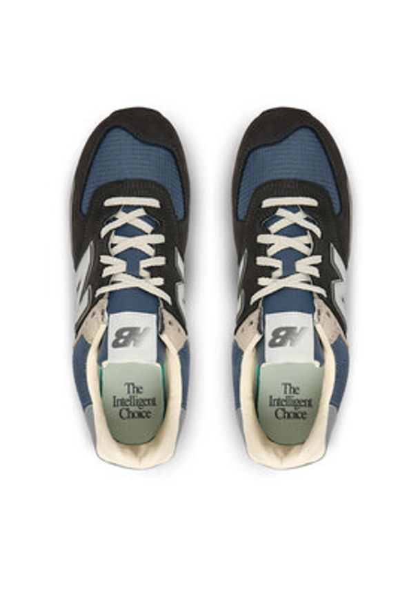 New Balance Sneakersy U574SGG M Czarny. Kolor: czarny. Materiał: nubuk, skóra. Model: New Balance 574