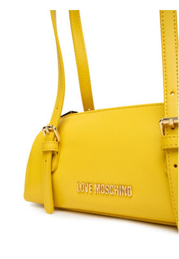 Love Moschino - LOVE MOSCHINO Torebka JC4101PP1OLY0411 Żółty. Kolor: żółty. Materiał: skórzane