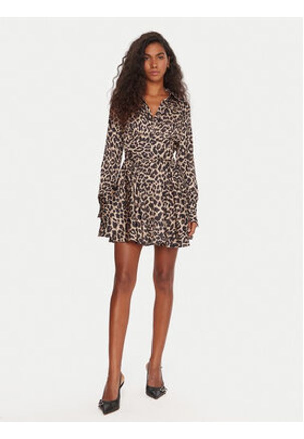 Guess Sukienka koktajlowa W5YK00 WF1T2 Kolorowy Regular Fit. Materiał: syntetyk. Wzór: kolorowy. Styl: wizytowy