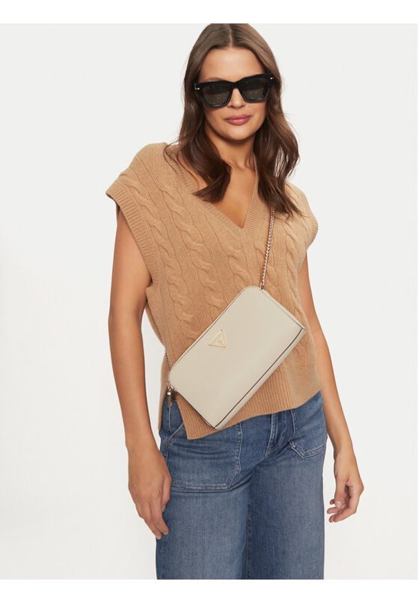 Guess Torebka HWVG94 93120 Écru. Kolor: kremowy. Materiał: skórzane