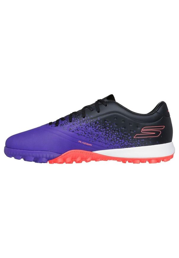 skechers - Buty piłkarskie męskie Skechers Razor Academy Gold 1.5 TF. Kolor: fioletowy. Sport: piłka nożna