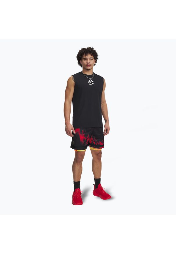 Spodenki męskie Under Armour Curry HeatGear Printed. Kolor: czerwony