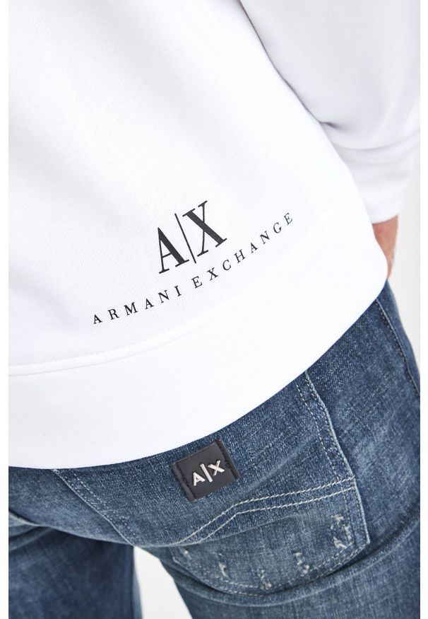 Armani Exchange - BLUZA ARMANI EXCHANGE. Typ kołnierza: kaptur. Wzór: napisy, haft