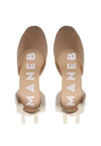 Manebi Espadryle Wedge Espadrilles W 1.9 WV Brązowy. Kolor: brązowy. Materiał: skóra, zamsz #3