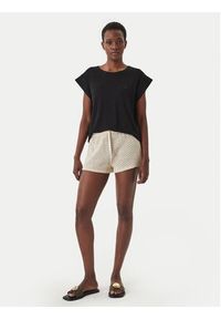 Emporio Armani T-Shirt EW003407 AF20240 UC001 Czarny Regular Fit. Kolor: czarny. Materiał: wiskoza #2