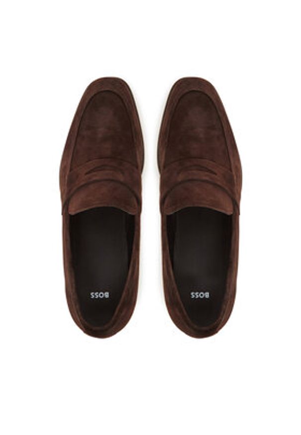 BOSS Mokasyny 50541729 Brązowy. Kolor: brązowy. Materiał: skóra