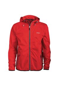 PRO-X ELEMENTS - Kurtka przeciwwiatrowa z kapturem dla dzieci Pro-X Elements Cleek. Typ kołnierza: kaptur. Kolor: czerwony #1