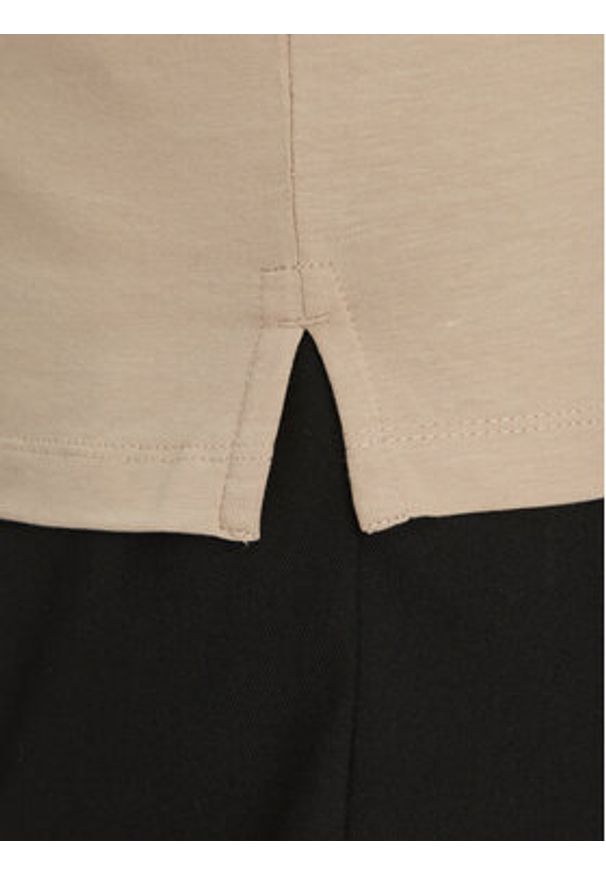 Jack & Jones Polo Jaxon 12268227 Beżowy Regular Fit. Typ kołnierza: polo. Kolor: beżowy. Materiał: bawełna