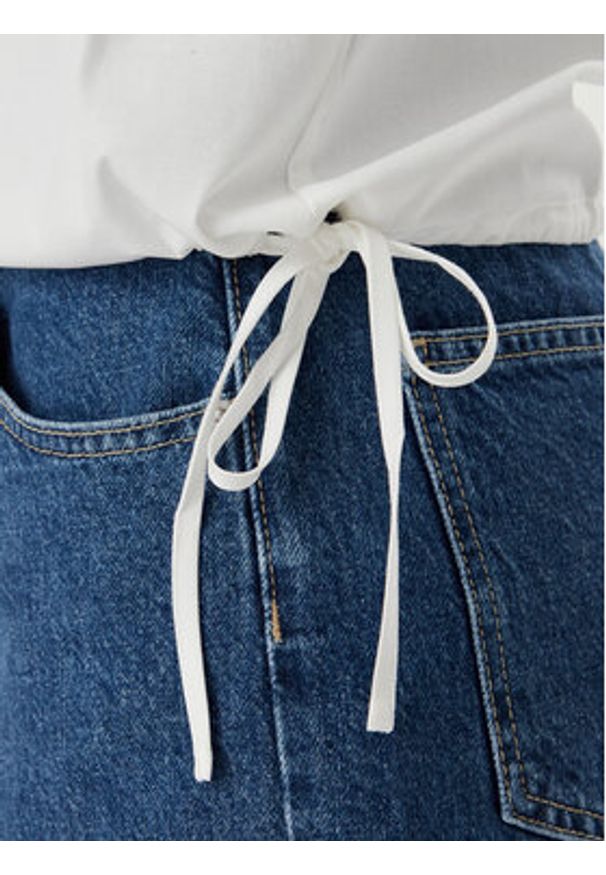 Karl Lagerfeld Jeans Kamizelka B2W11020 Biały Regular Fit. Kolor: biały. Materiał: bawełna