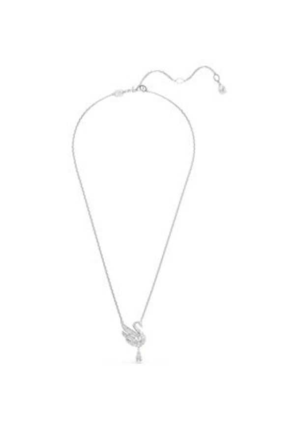 Swarovski Naszyjnik Swan 5723387 Srebrny. Materiał: srebrne. Kolor: srebrny
