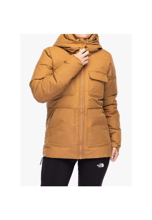 columbia - Kurtka zimowa damska Columbia Longhorn Ridge Insulated Jacket. Kolor: brązowy. Sezon: zima. Sport: turystyka piesza