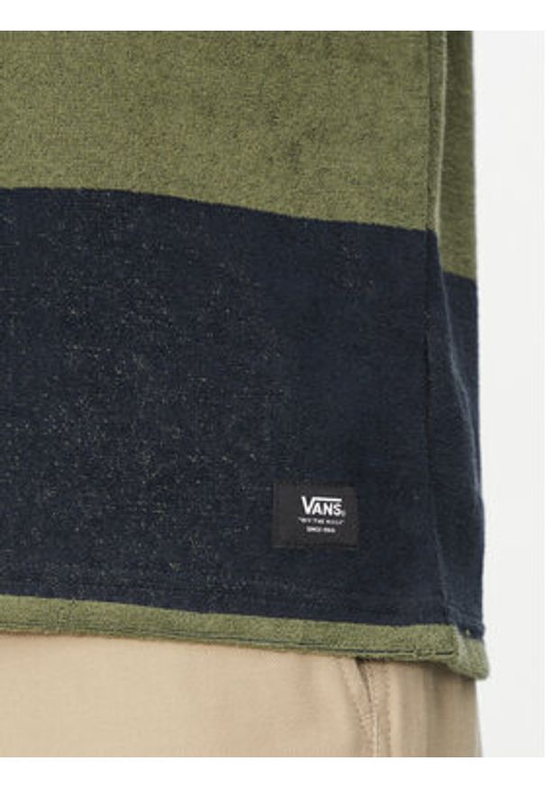 Vans T-Shirt Bergman VN000KUE Granatowy Regular Fit. Kolor: niebieski. Materiał: bawełna