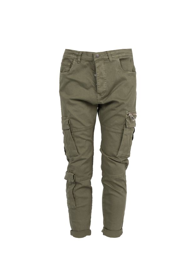 Xagon Spodnie "Cargo" | P24032CR4034 | Mężczyzna | Khaki. Okazja: na co dzień. Kolor: brązowy. Materiał: bawełna, elastan. Długość: długie. Styl: elegancki, casual