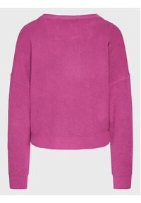 Kontatto Sweter 3M7760 Różowy Relaxed Fit. Kolor: różowy. Materiał: wiskoza