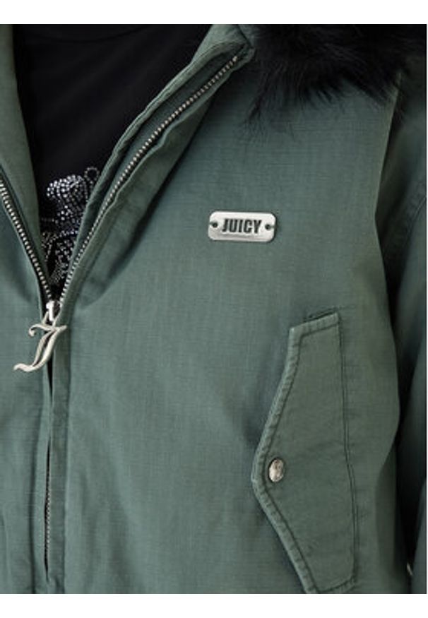 Juicy Couture Kurtka bomber JCOIJ225553 Zielony Regular Fit. Kolor: zielony. Materiał: syntetyk