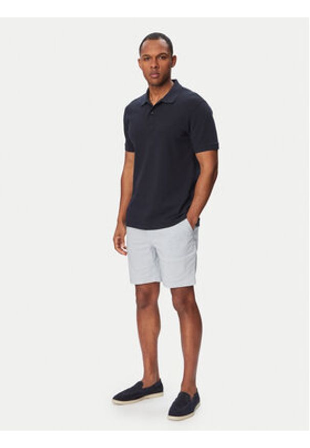 BOSS Szorty materiałowe Kane1 50557537 Niebieski jasny Regular Fit. Kolor: niebieski. Materiał: syntetyk, len