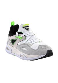 Puma - Trampki Męskie Skóra TRC Blaze The Triangle. Kolor: beżowy, biały, zielony, wielokolorowy. Materiał: skóra. Sezon: zima