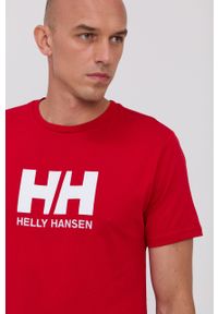 Helly Hansen t-shirt HH LOGO T-SHIRT 33979. Okazja: na co dzień. Kolor: czerwony. Materiał: dzianina. Wzór: aplikacja. Styl: casual #1