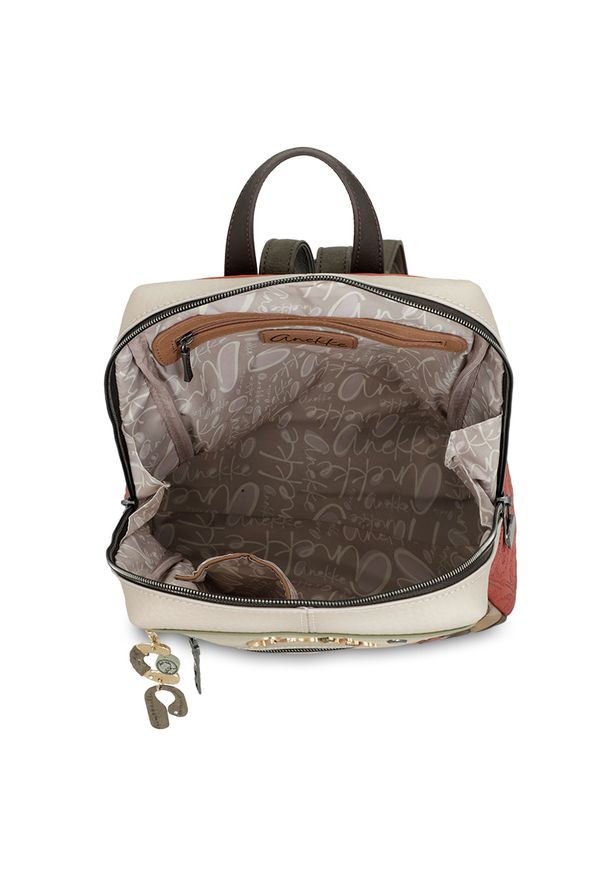 Beżowy Damski Plecak Anekke Edycja Limitowana. Kolor: beżowy. Styl: elegancki, casual, klasyczny