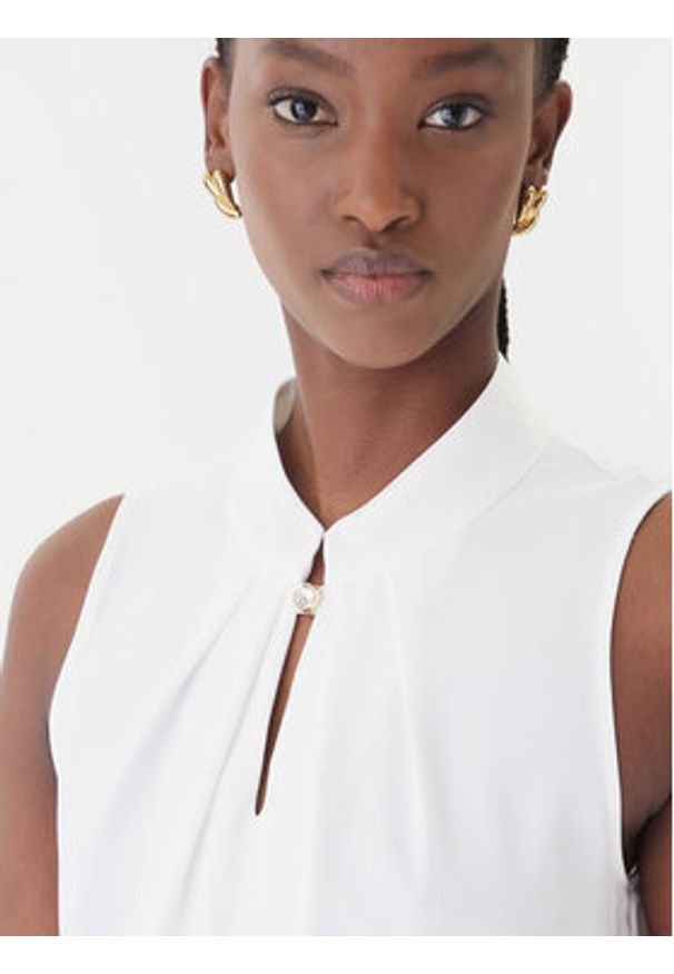 Rinascimento Bluzka CFC0127706003 Biały Regular Fit. Kolor: biały. Materiał: syntetyk