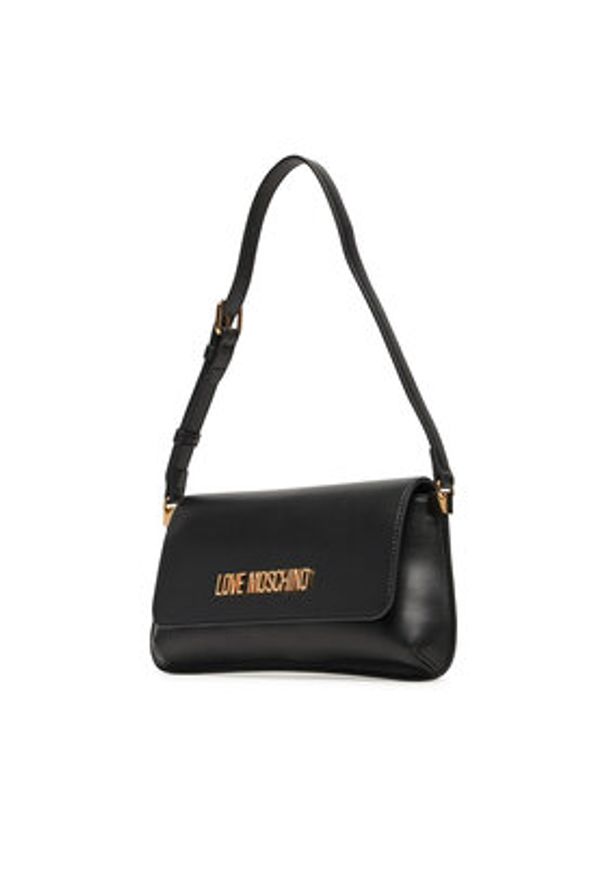Love Moschino - LOVE MOSCHINO Torebka JC4058PP1NLO0000 Czarny. Kolor: czarny. Materiał: skórzane