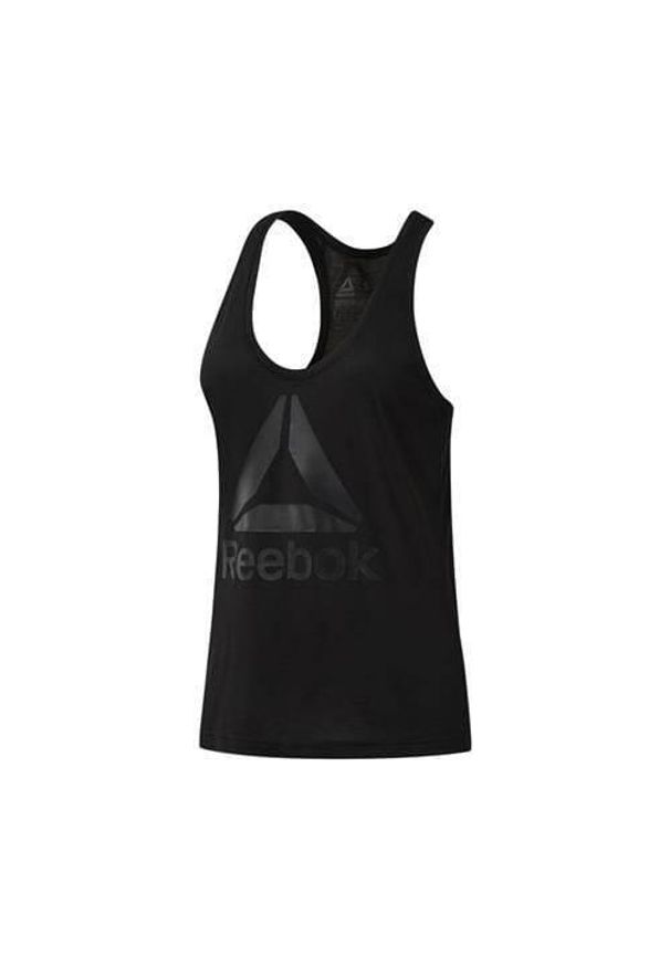 Koszulka treningowa damska Reebok Workout Ready Supremium 20. Kolor: czarny. Długość rękawa: bez rękawów