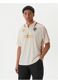 Kappa Koszulka techniczna Banda Stafen 222 38254UW Écru Comfort Fit. Kolor: kremowy. Materiał: syntetyk #1