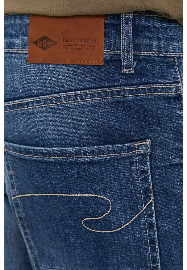 Lee Cooper Szorty jeansowe męskie kolor granatowy. Okazja: na co dzień. Kolor: niebieski. Materiał: jeans. Styl: casual