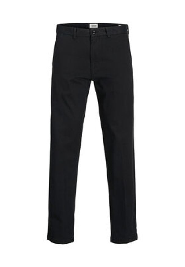 Jack & Jones Chinosy Kane 12268490 Czarny Regular Fit. Kolor: czarny. Materiał: bawełna