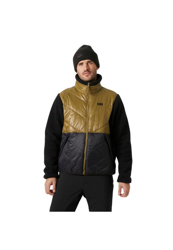 Kurtka puchowa Helly Hansen Village Hybrid. Kolor: wielokolorowy, beżowy, brązowy. Materiał: puch. Sezon: zima