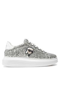 Karl Lagerfeld - KARL LAGERFELD Sneakersy KL62573N Srebrny. Kolor: srebrny