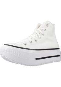 Converse - Kapcie CONVERSE CHUCK TAYLOR ALL STAR LIFT DOUBLE STACK Biały. Kolor: biały. Materiał: tkanina. Model: Converse All Star