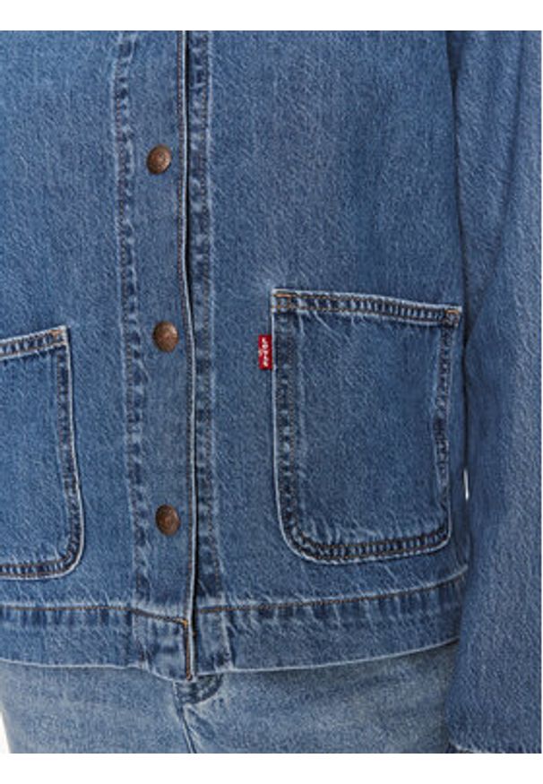 Levi's® Kurtka jeansowa A7440-0004 Niebieski Regular Fit. Kolor: niebieski. Materiał: bawełna