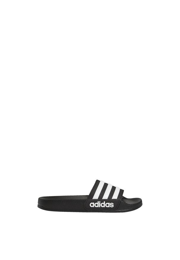 Adidas - Klapki Adilette Shower. Kolor: czarny, biały, wielokolorowy. Materiał: syntetyk. Styl: sportowy