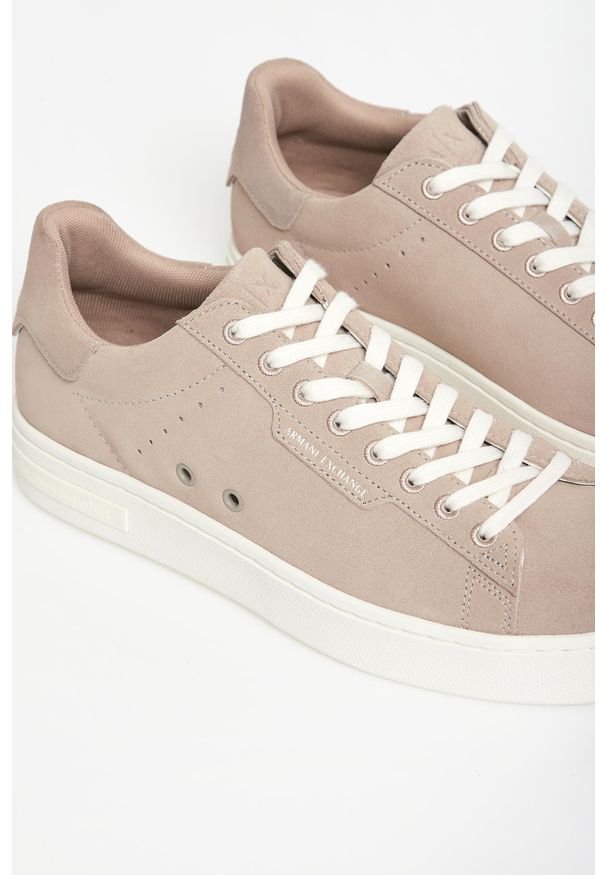 Armani Exchange - Sneakersy męskie zamszowe ARMANI EXCHANGE. Materiał: zamsz