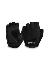 Rękawiczki rowerowe unisex SIROKO Aero. Kolor: czarny. Materiał: nylon. Sport: kolarstwo #1