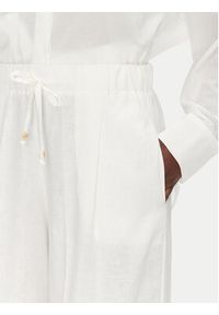 ACCESS FASHION Spodnie palazzo 53-5087-133 Biały Wide Leg. Kolor: biały. Materiał: len #3